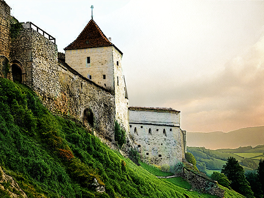 The Hills and the Abbey of Duranlar